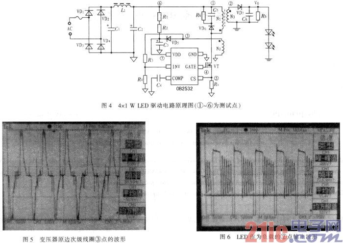 基于OB2532的原边反馈【LED净化灯】驱动电路设计